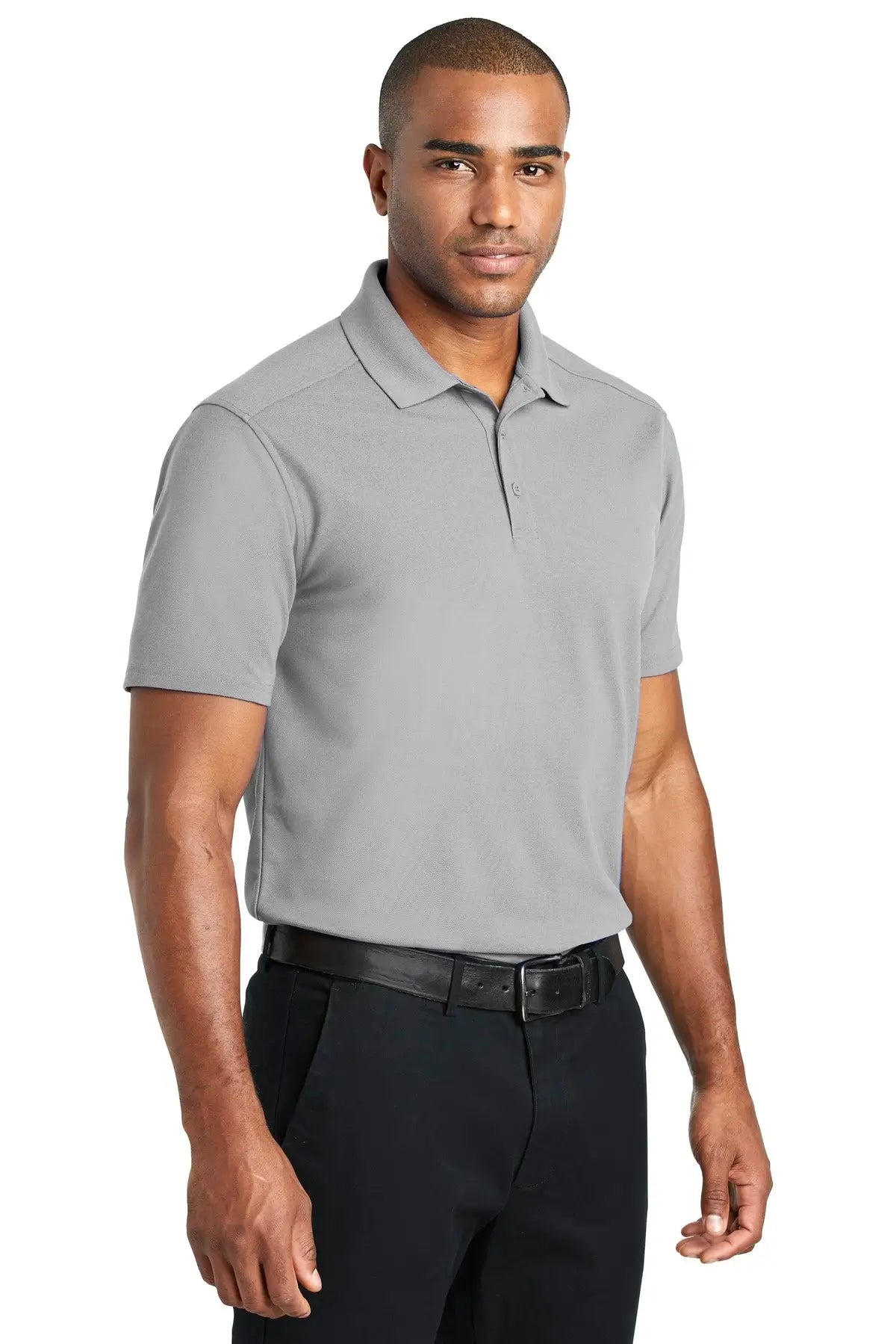 Port Authority K600 Ezperformance Pique Polo - Gusty Gray