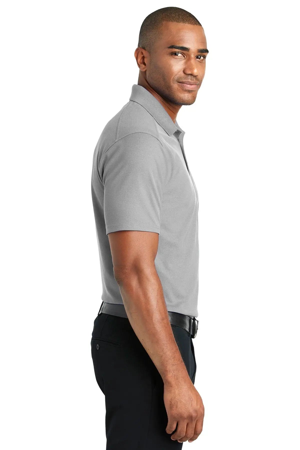 Port Authority K600 Ezperformance Pique Polo - Gusty Gray