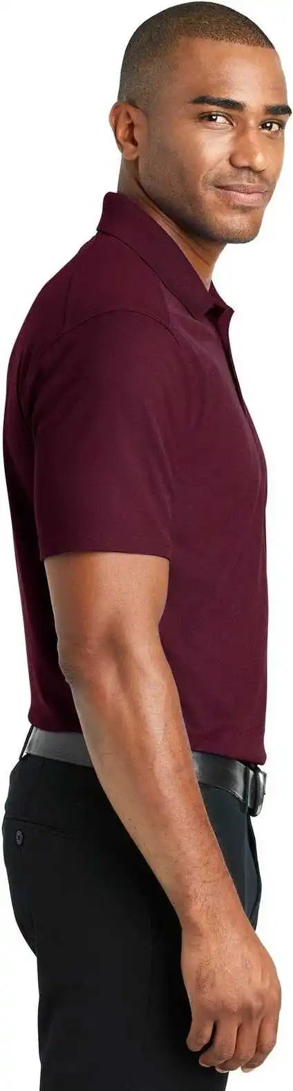 Port Authority K600 Ezperformance Pique Polo Maroon