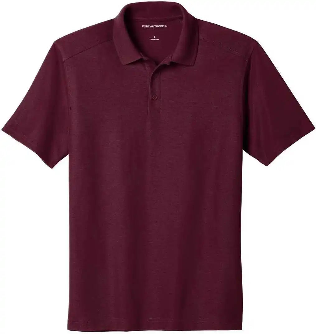 Port Authority K600 Ezperformance Pique Polo Maroon