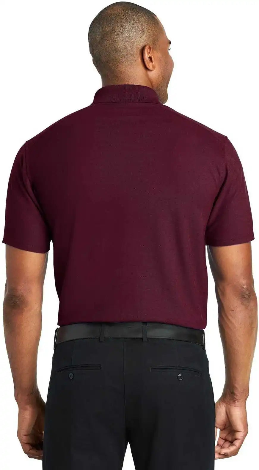 Port Authority K600 Ezperformance Pique Polo Maroon