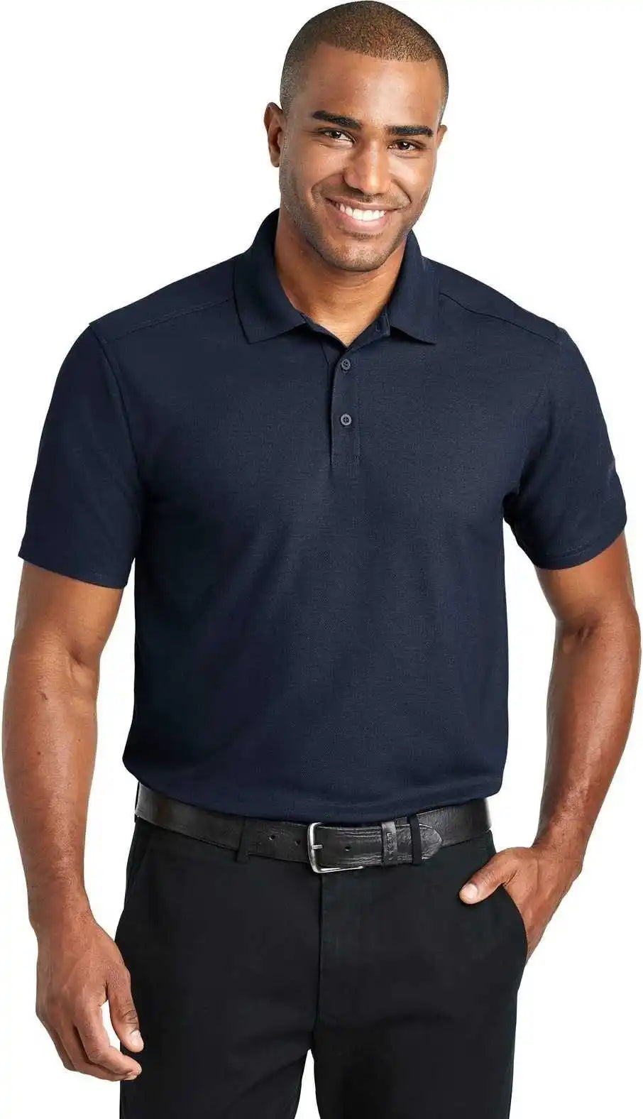 Port Authority K600 Ezperformance Pique Polo Navy