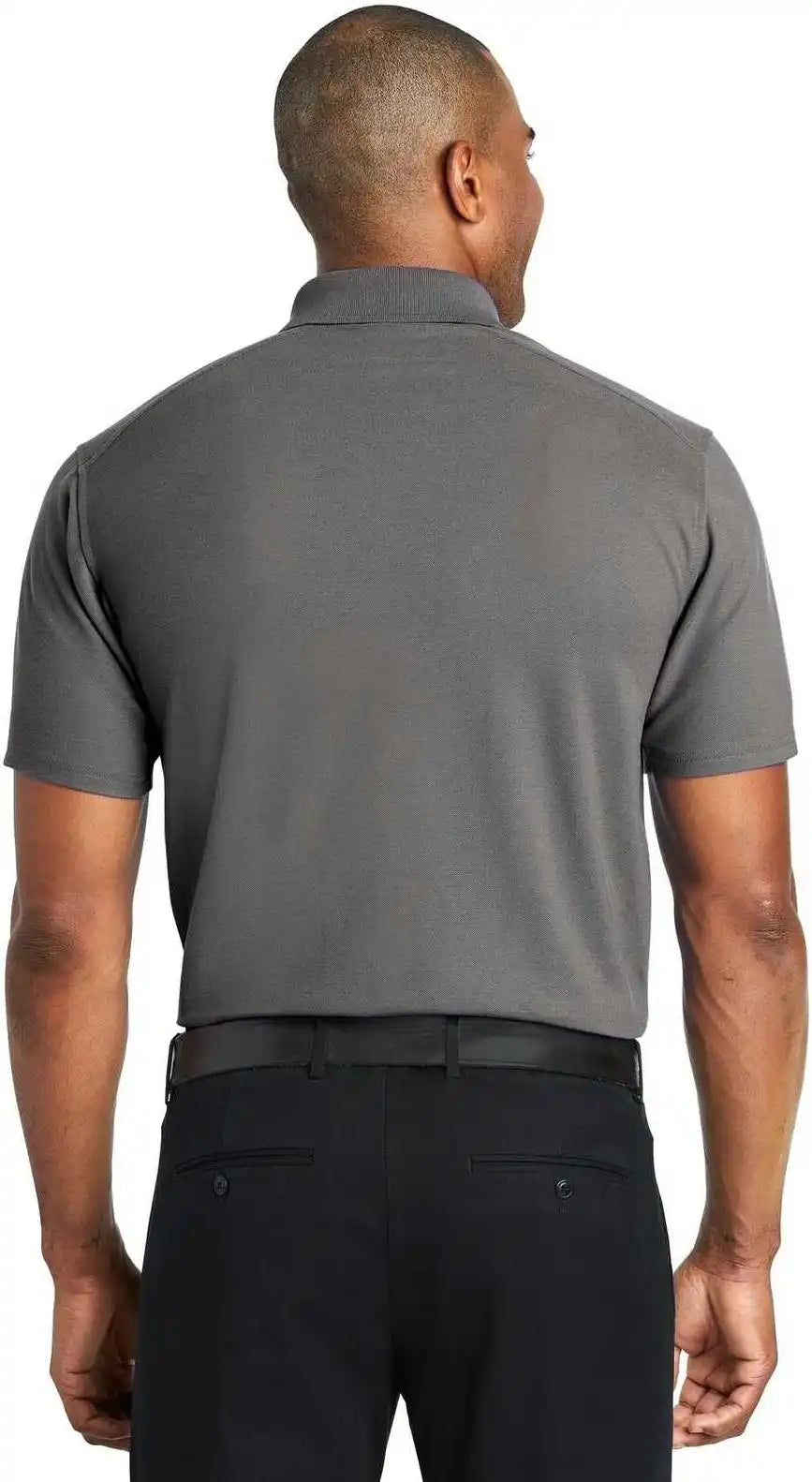 Port Authority K600 Ezperformance Pique Polo Sterling Gray