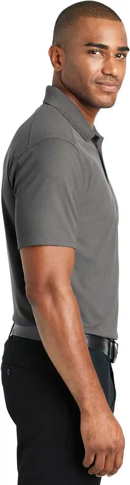 Port Authority K600 Ezperformance Pique Polo Sterling Gray