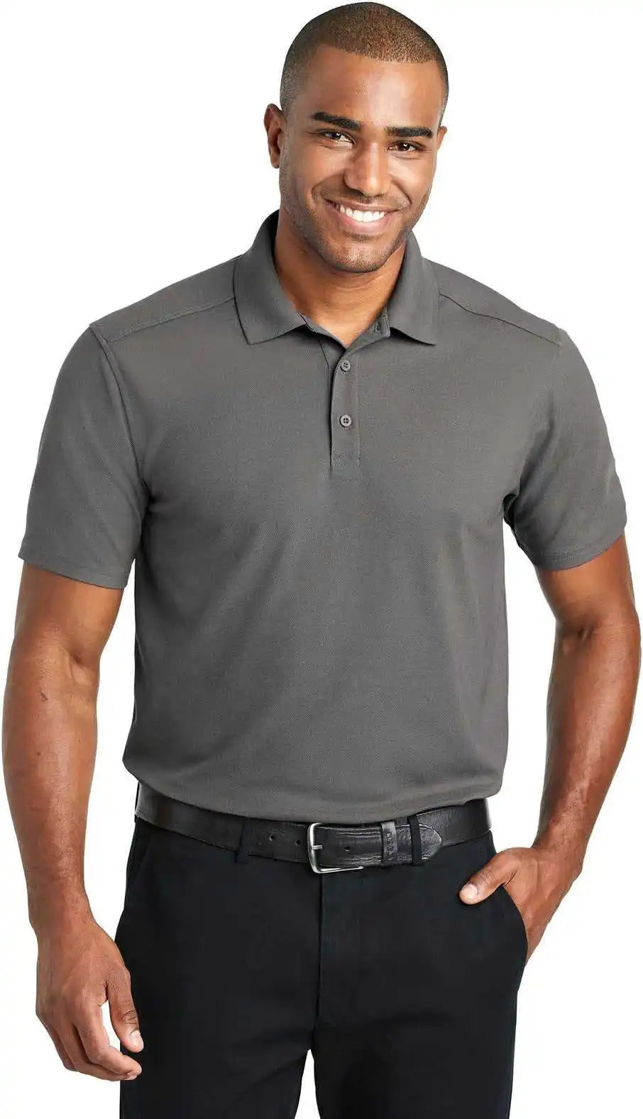 Port Authority K600 Ezperformance Pique Polo - Sterling Grey