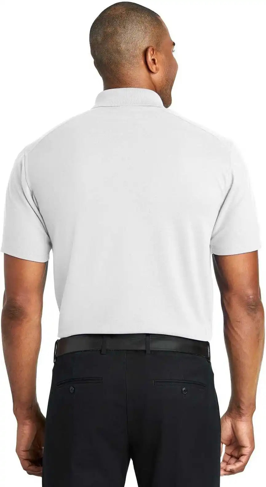 Port Authority K600 Ezperformance Pique Polo White