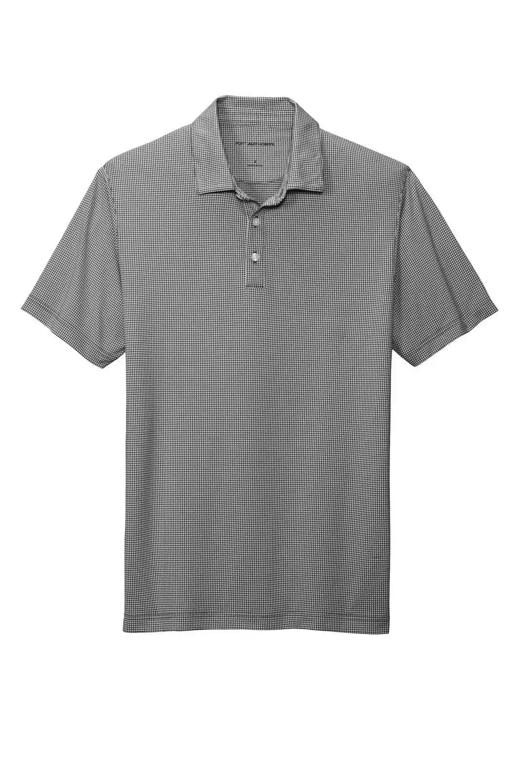 Port Authority K646 Gingham Polo - Black White