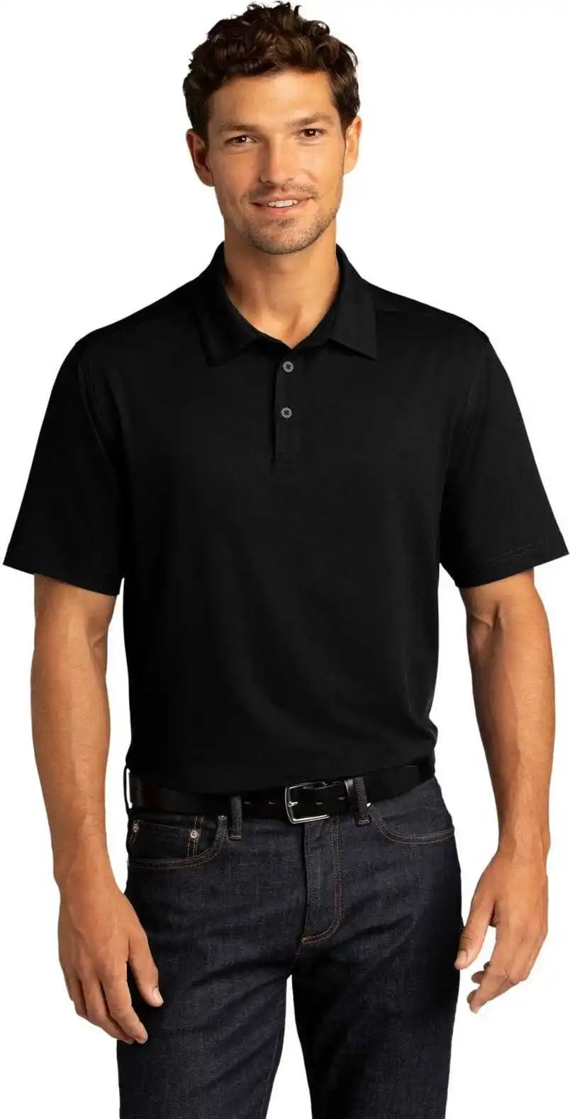 Port Authority K682 City Stretch Polo Black