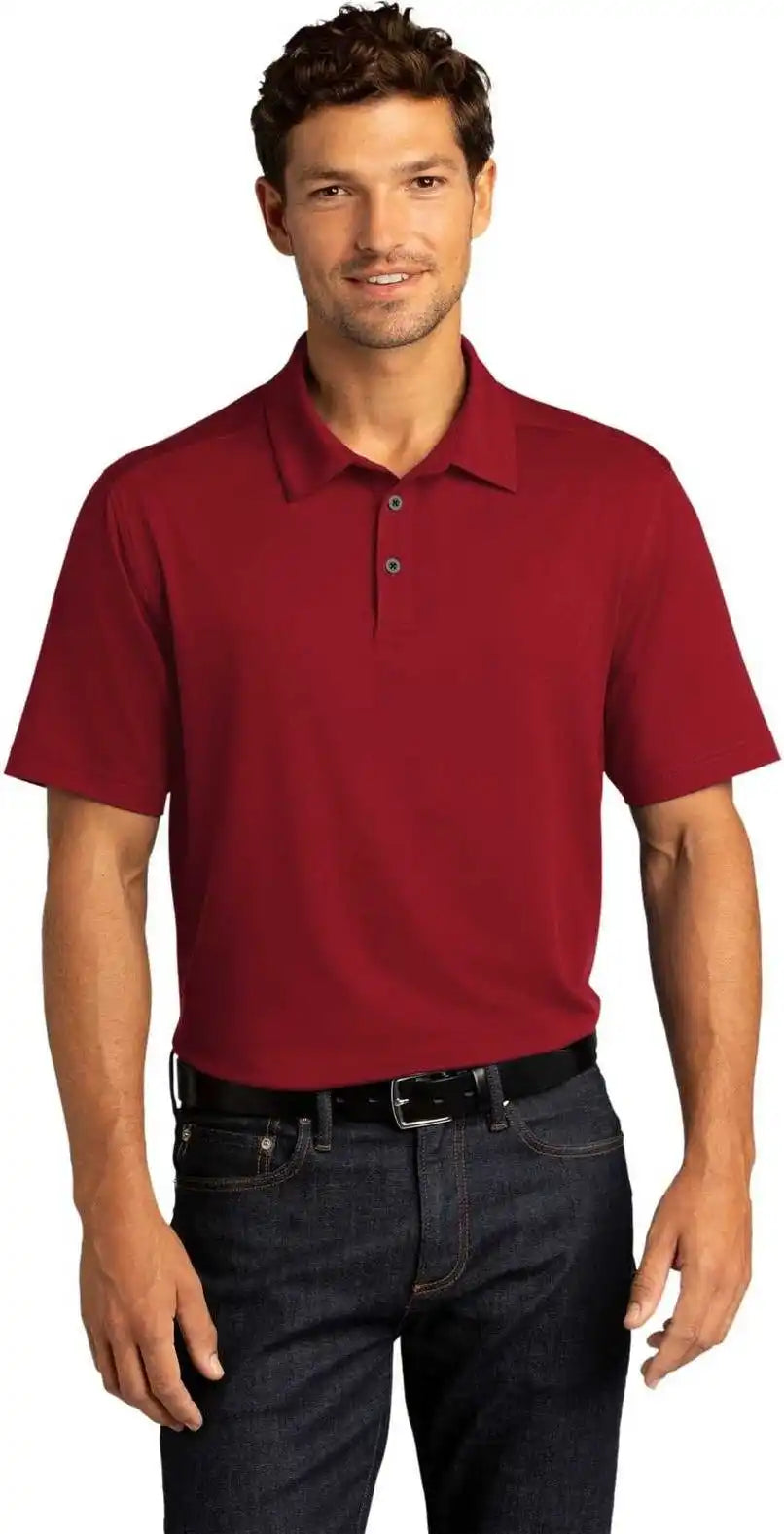 Port Authority K682 City Stretch Polo Garnet