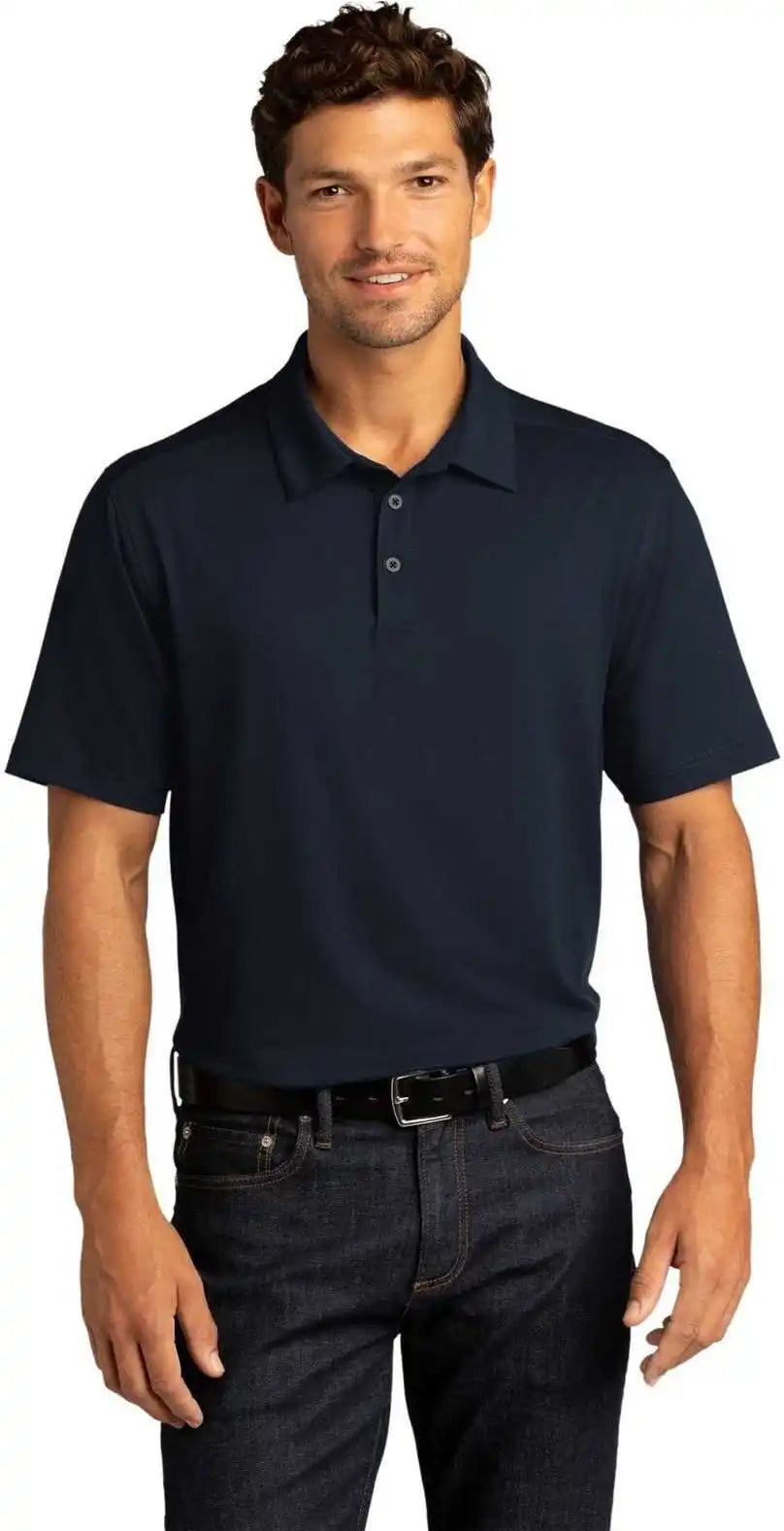 Port Authority K682 City Stretch Polo River Blue Navy