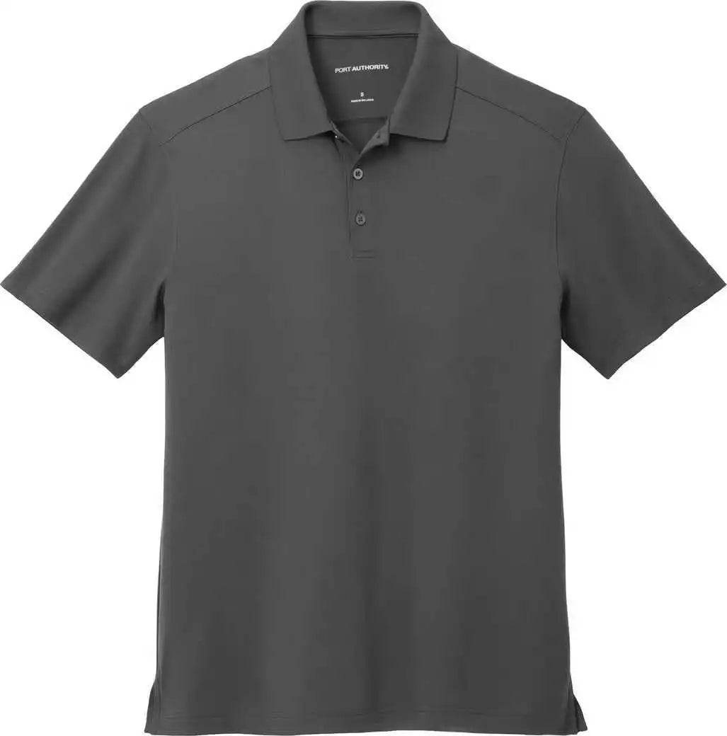 Port Authority K683 City Stretch Flat Knit Polo Graphite