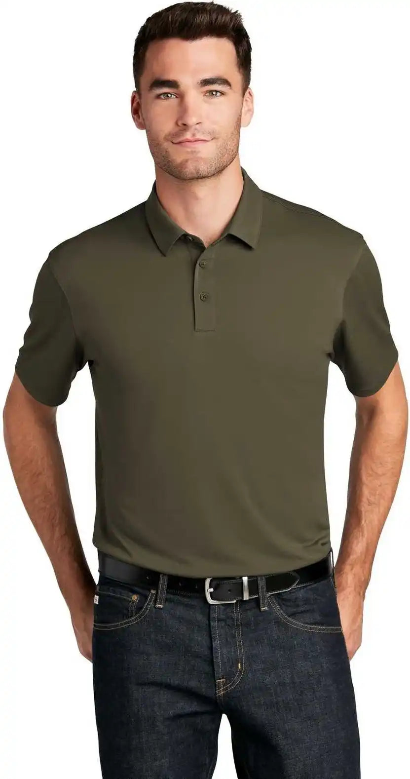 Port Authority K750 Uv Choice Pique Polo Deep Olive