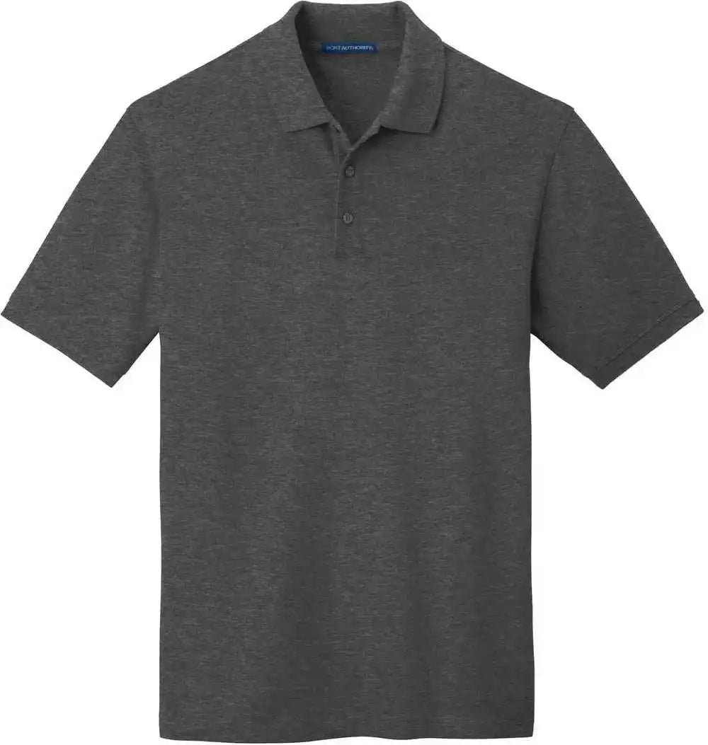 Port Authority K8000 Ezcotton Polo Charcoal Heather