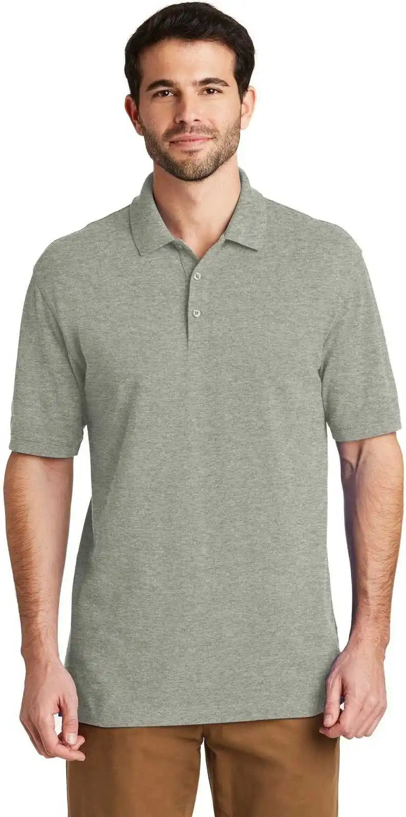 Port Authority K8000 Ezcotton Polo - Oxford Heather