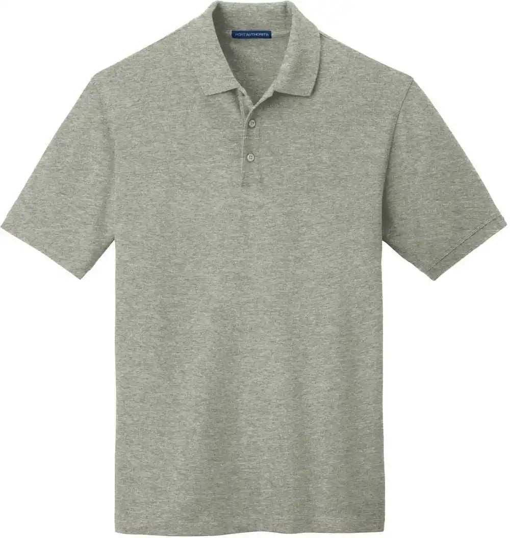 Port Authority K8000 Ezcotton Polo Oxford Heather