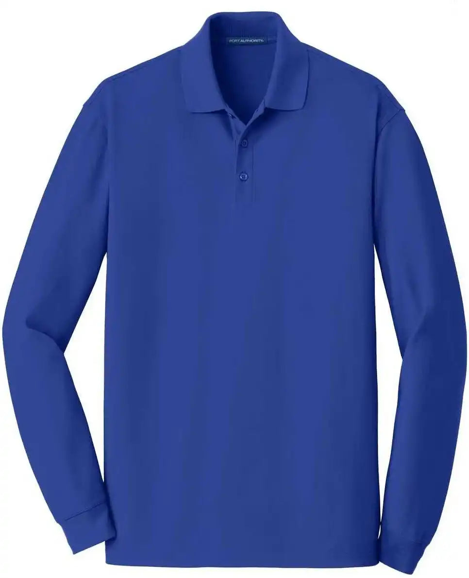 Port Authority K8000ls Ezcotton Long Sleeve Polo True Royal