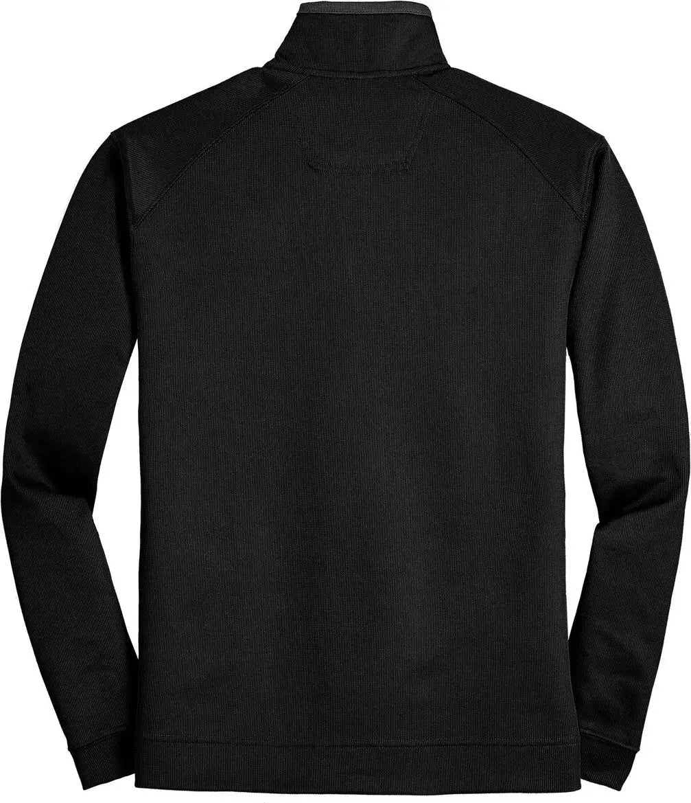 Port Authority K805 Vertical Texture 1/4-zip Pullover - Black Iron Gray