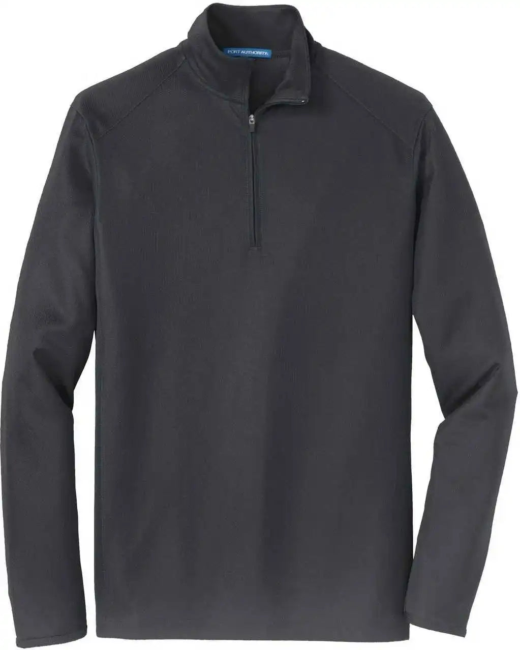 Port Authority K806 Pinpoint Mesh 1/2 Zip Battleship Gray