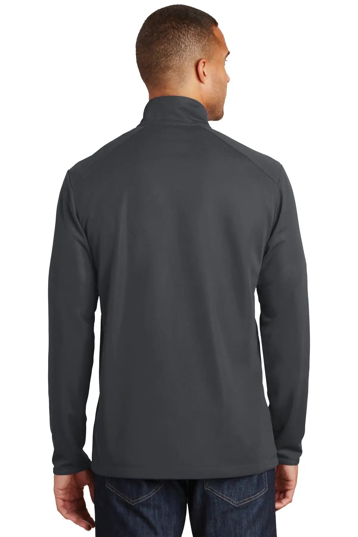 Port Authority K806 Pinpoint Mesh 1/2-zip - Battleship Gray