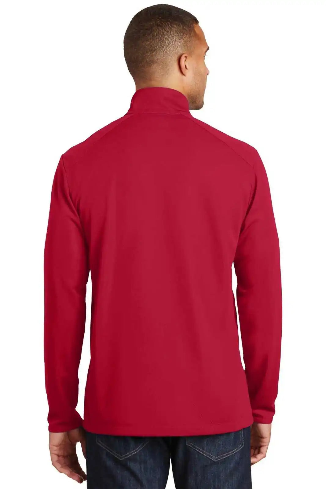 Port Authority K806 Pinpoint Mesh 1/2-zip - Rich Red