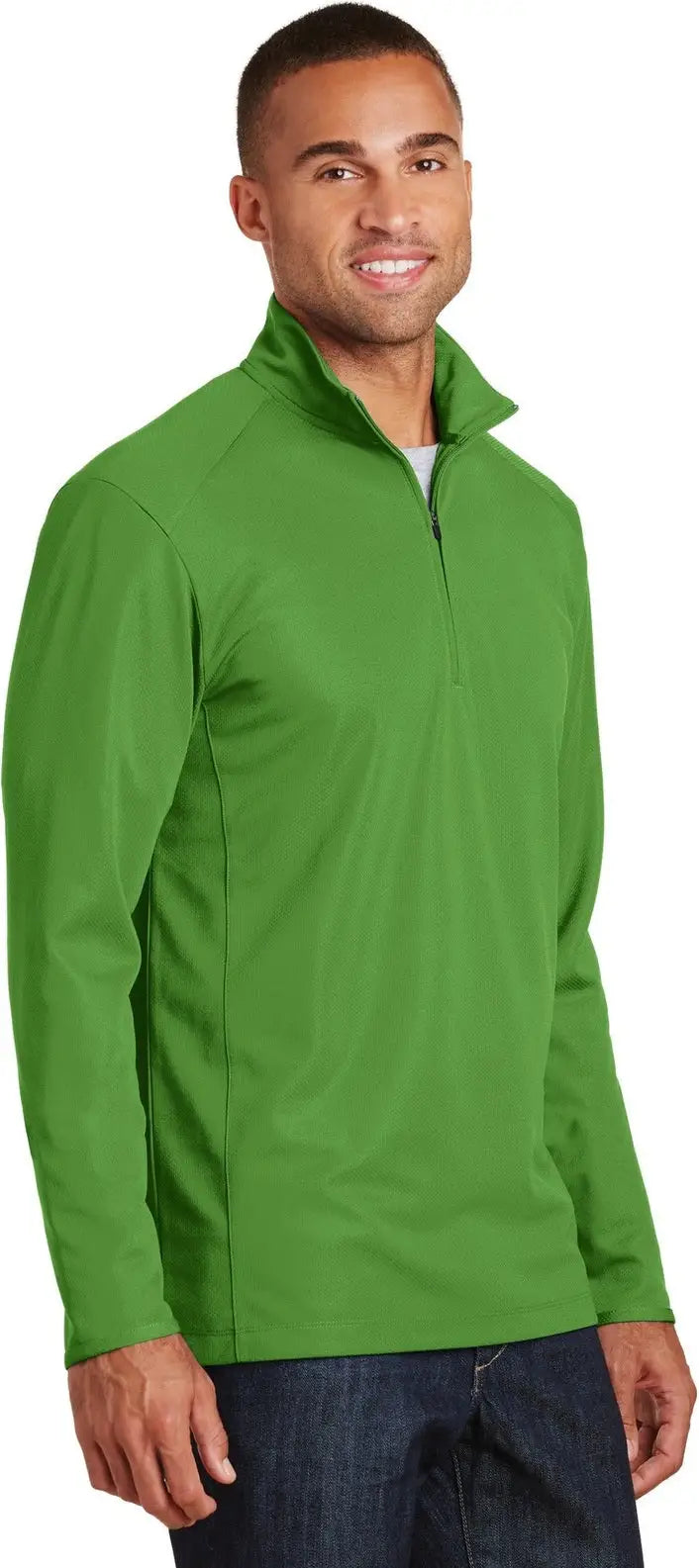 Port Authority K806 Pinpoint Mesh 1/2-zip - Treetop Green