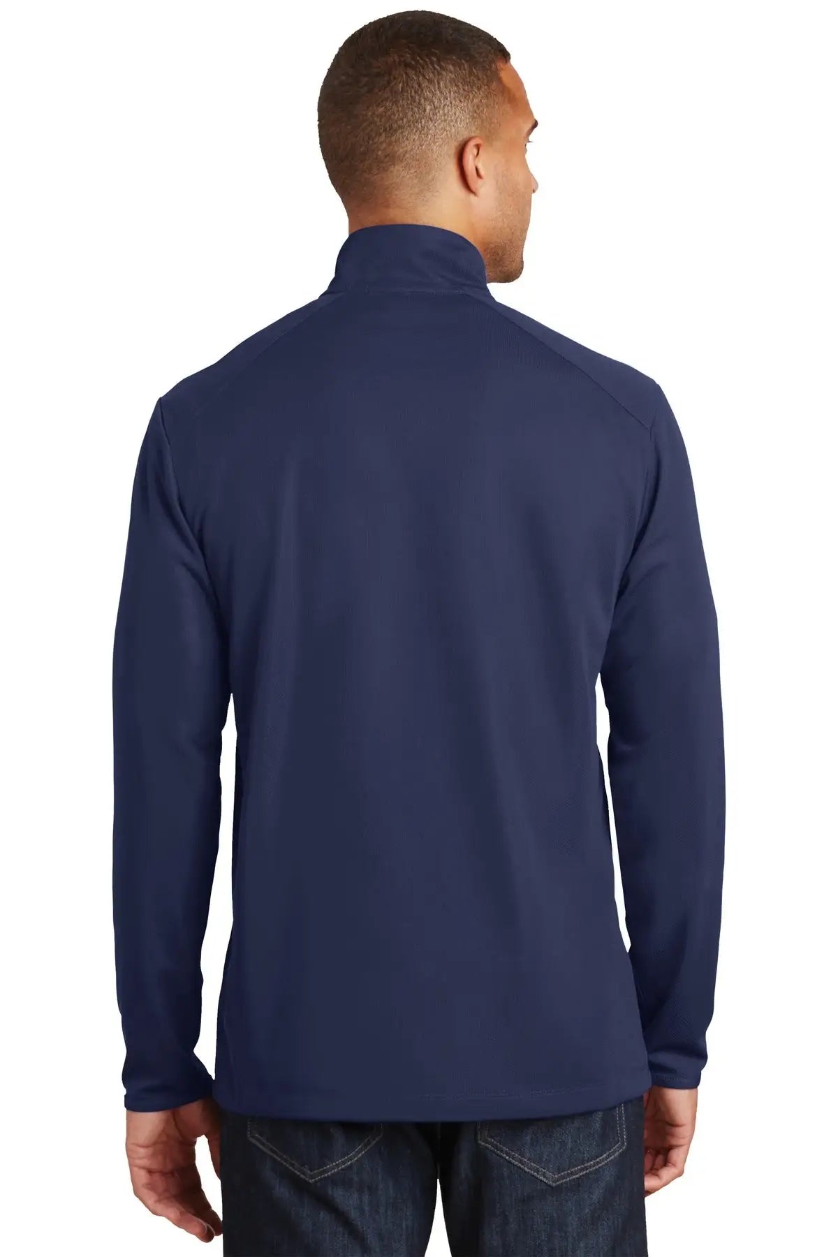 Port Authority K806 Pinpoint Mesh 1/2-zip - True Navy