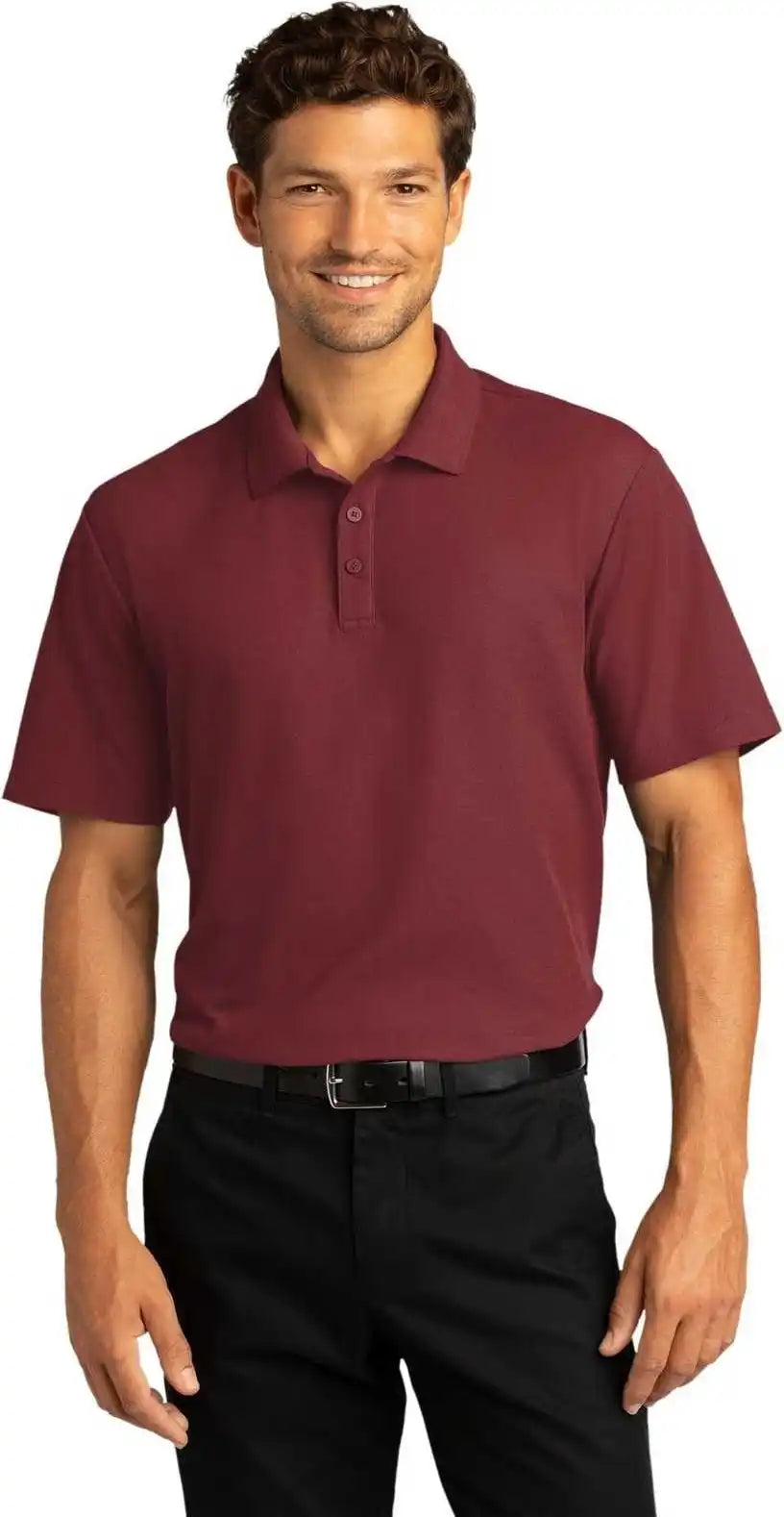 Port Authority K810 Superpro React Polo Burgundy