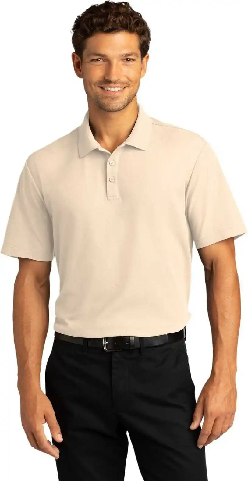 Port Authority K810 Superpro React Polo Ecru