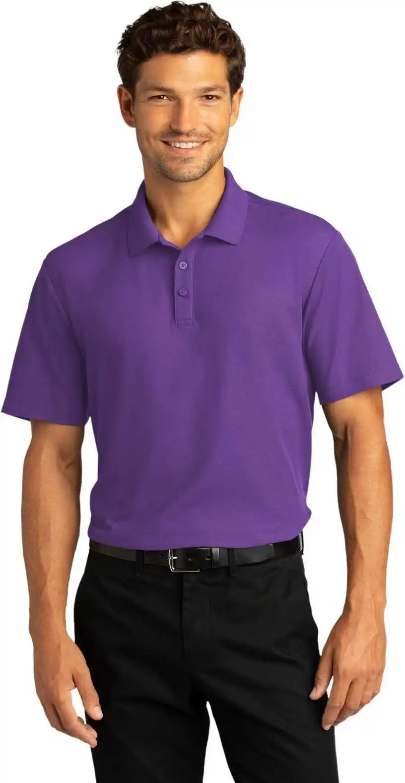 Port Authority K810 Superpro React Polo Purple