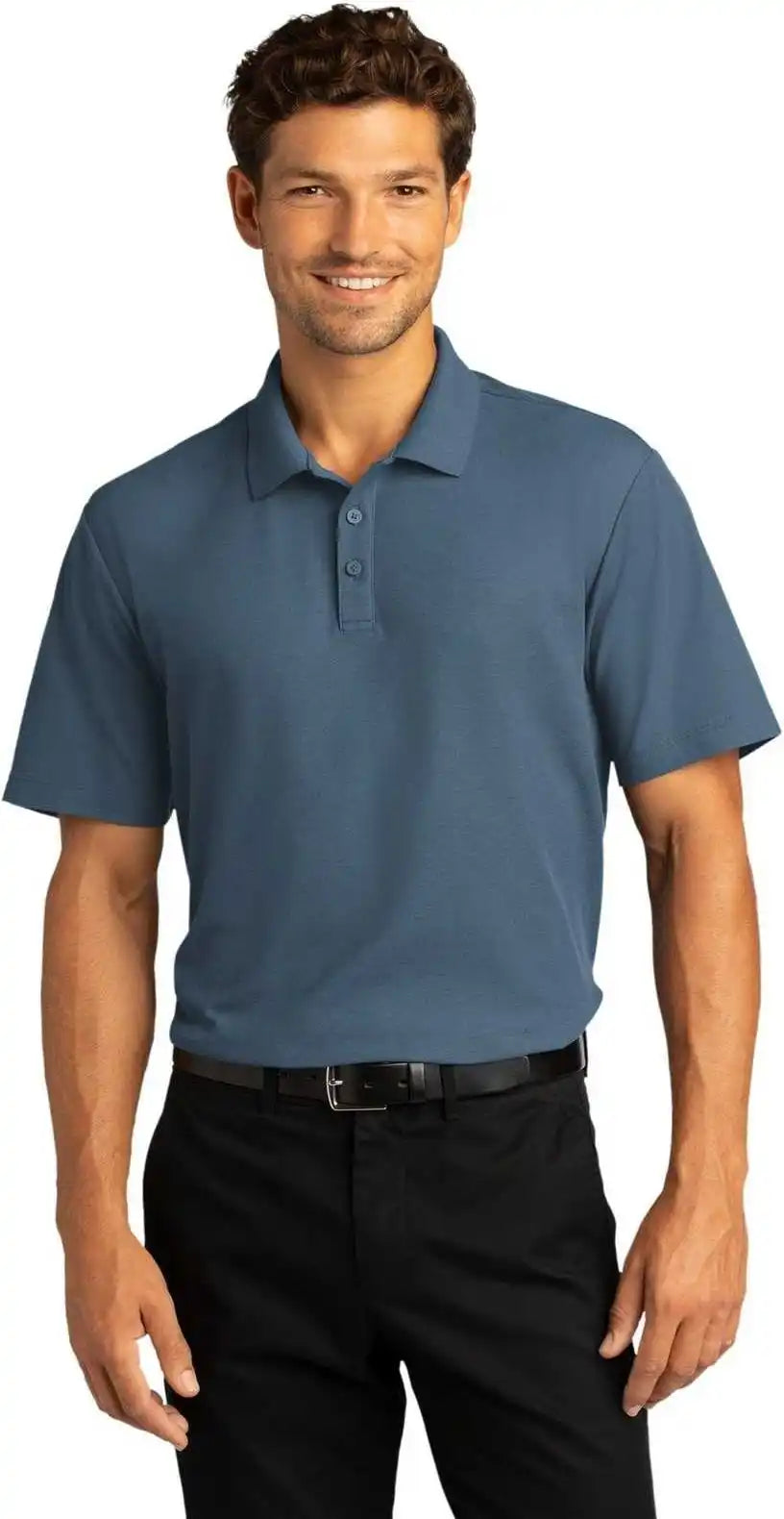 Port Authority K810 Superpro React Polo Regatta Blue