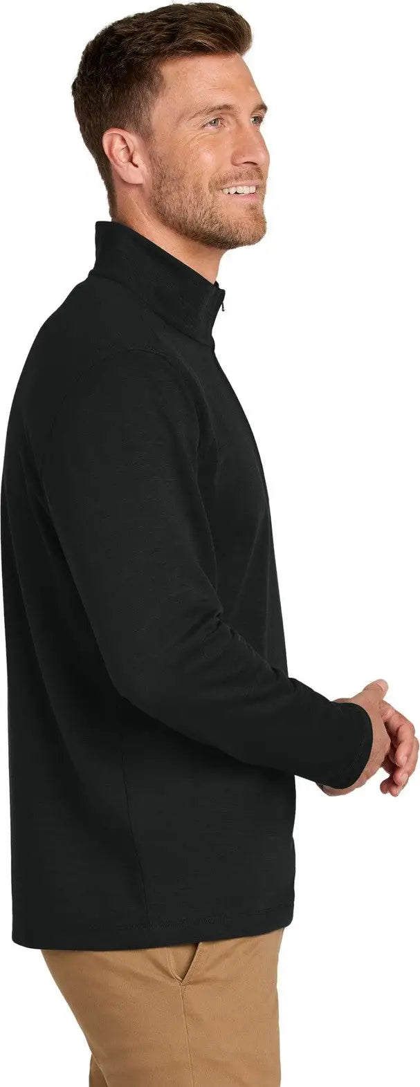Port Authority K820 Breakwater 1/4-zip Pullover - Deep Black