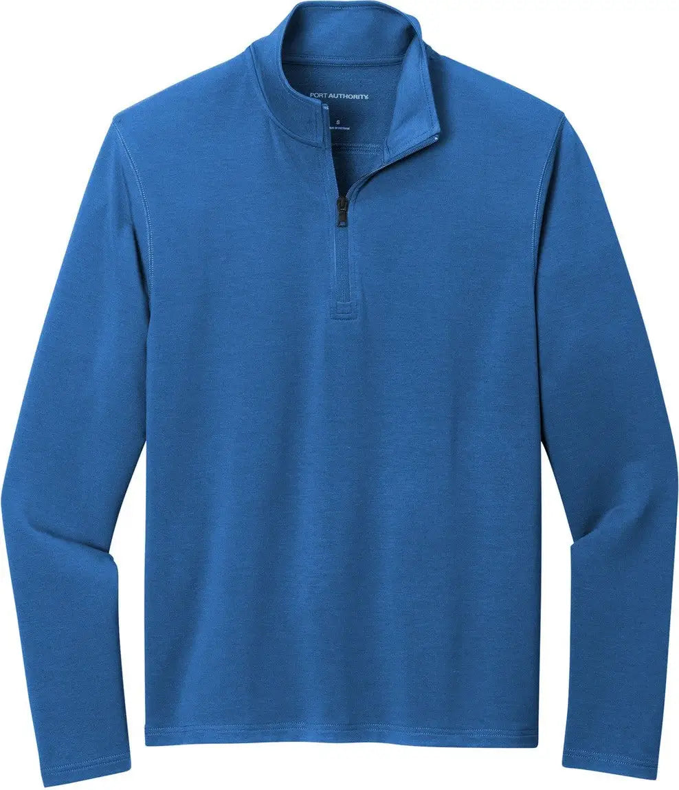 Port Authority K825 Microterry 1/4-zip Pullover - Aegean Blue