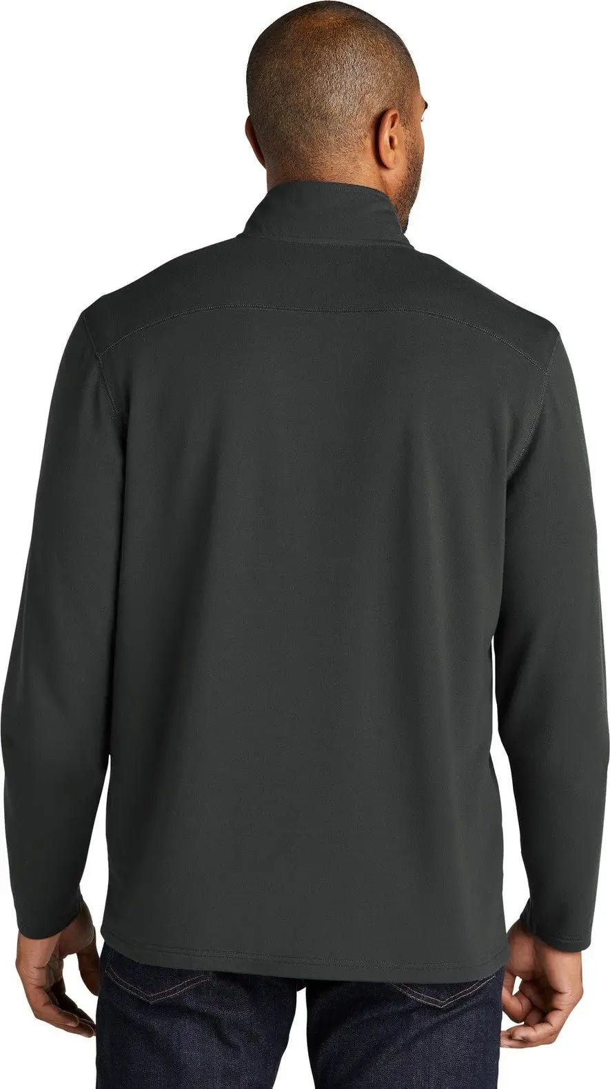 Port Authority K825 Microterry 1/4-zip Pullover - Charcoal