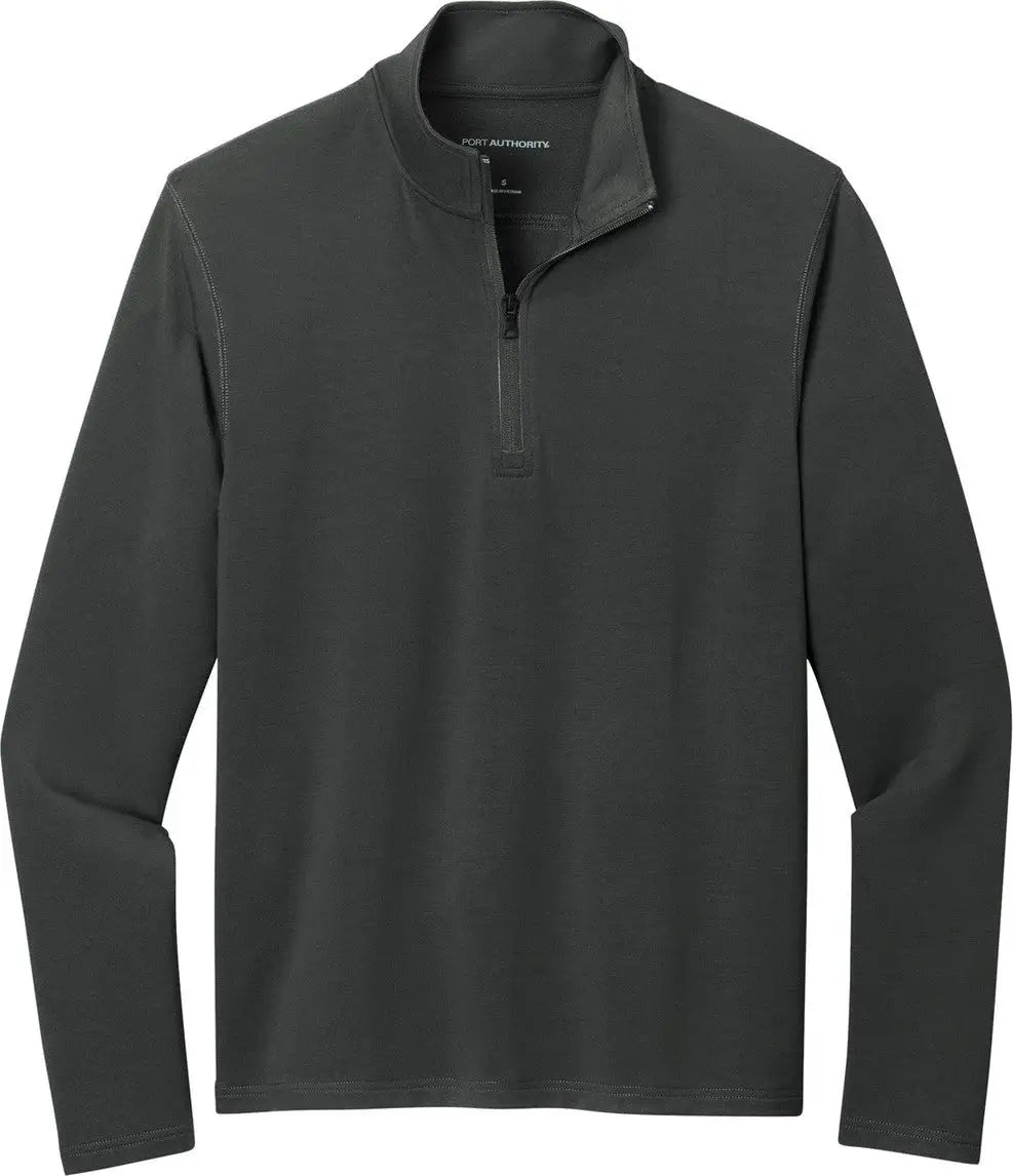 Port Authority K825 Microterry 1/4-zip Pullover - Charcoal