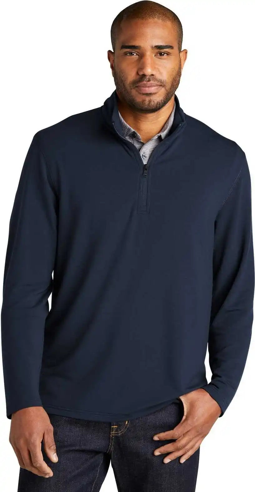Port Authority K825 Microterry 14-zip Pullover - River Blue Navy