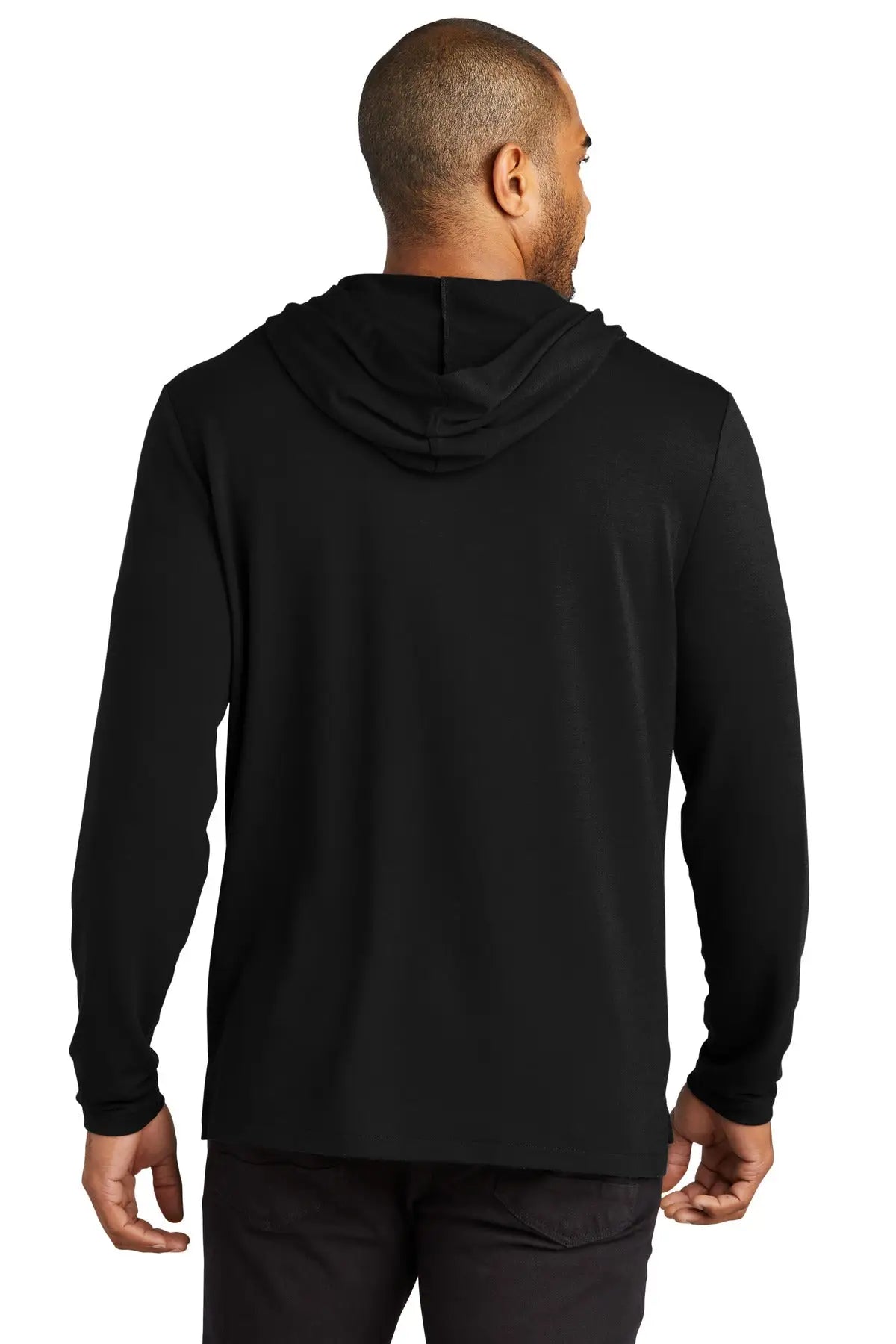 Port Authority K826 Microterry Pullover Hoodie - Deep Black