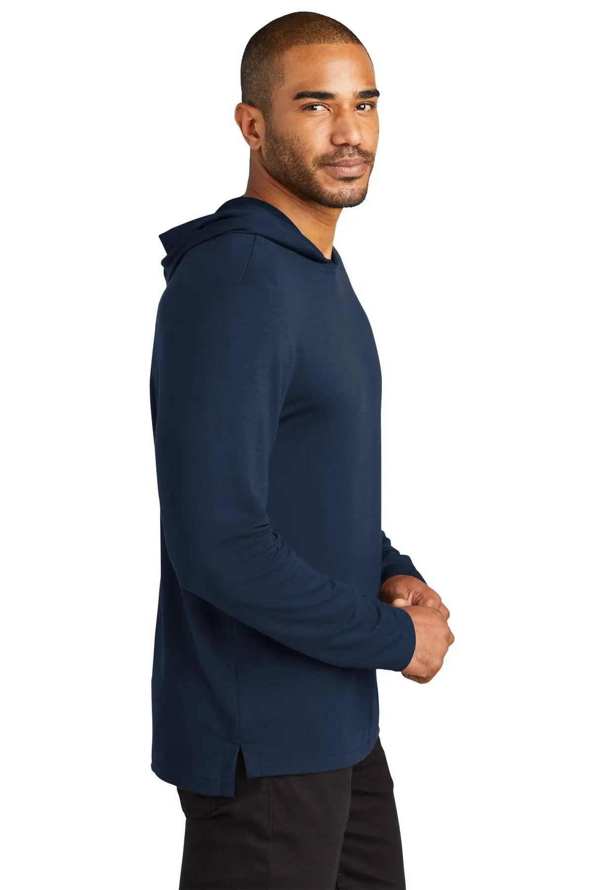Port Authority K826 Microterry Pullover Hoodie - River Blue Navy