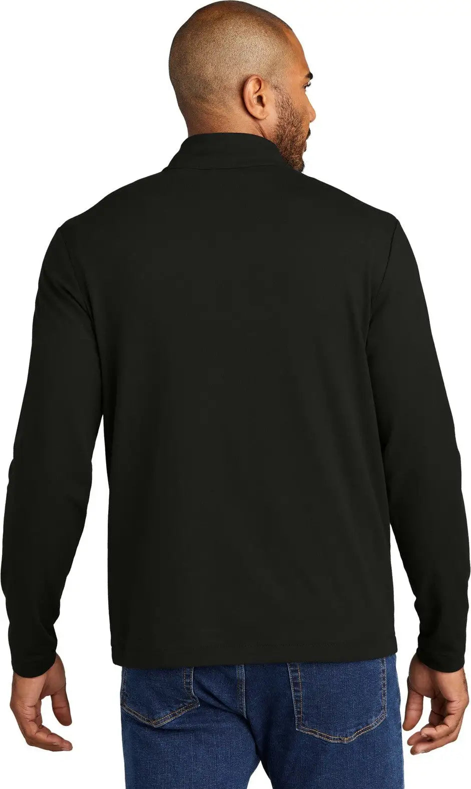 Port Authority K829 Fairway Stretch 1/4-zip - Deep Black