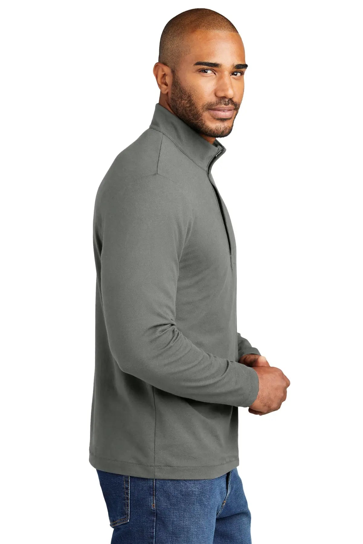 Port Authority K829 Fairway Stretch 1/4-zip - Shadow Gray