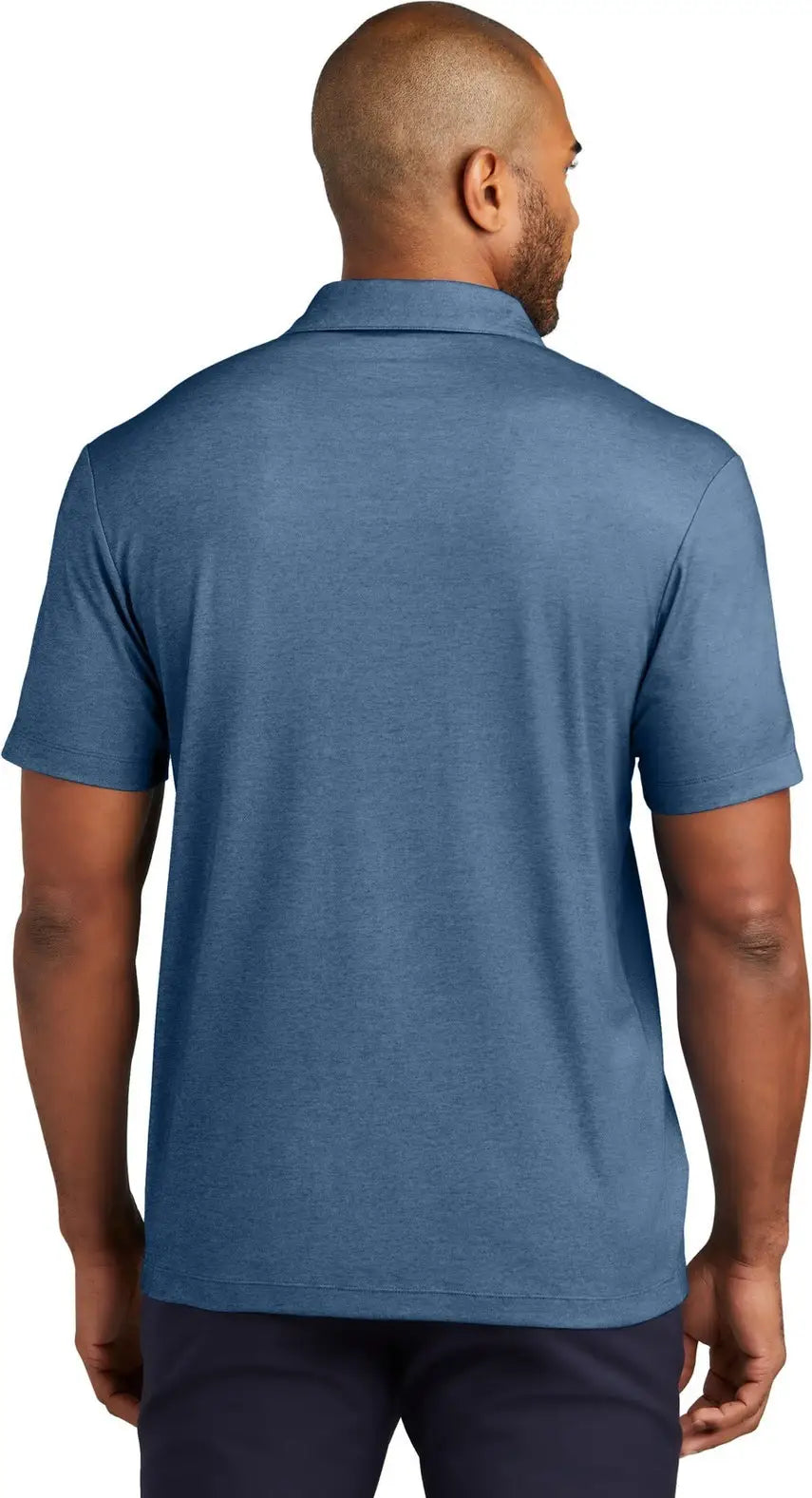 Port Authority K830 Fine Pique Blend Polo - Aegean Blue Heather