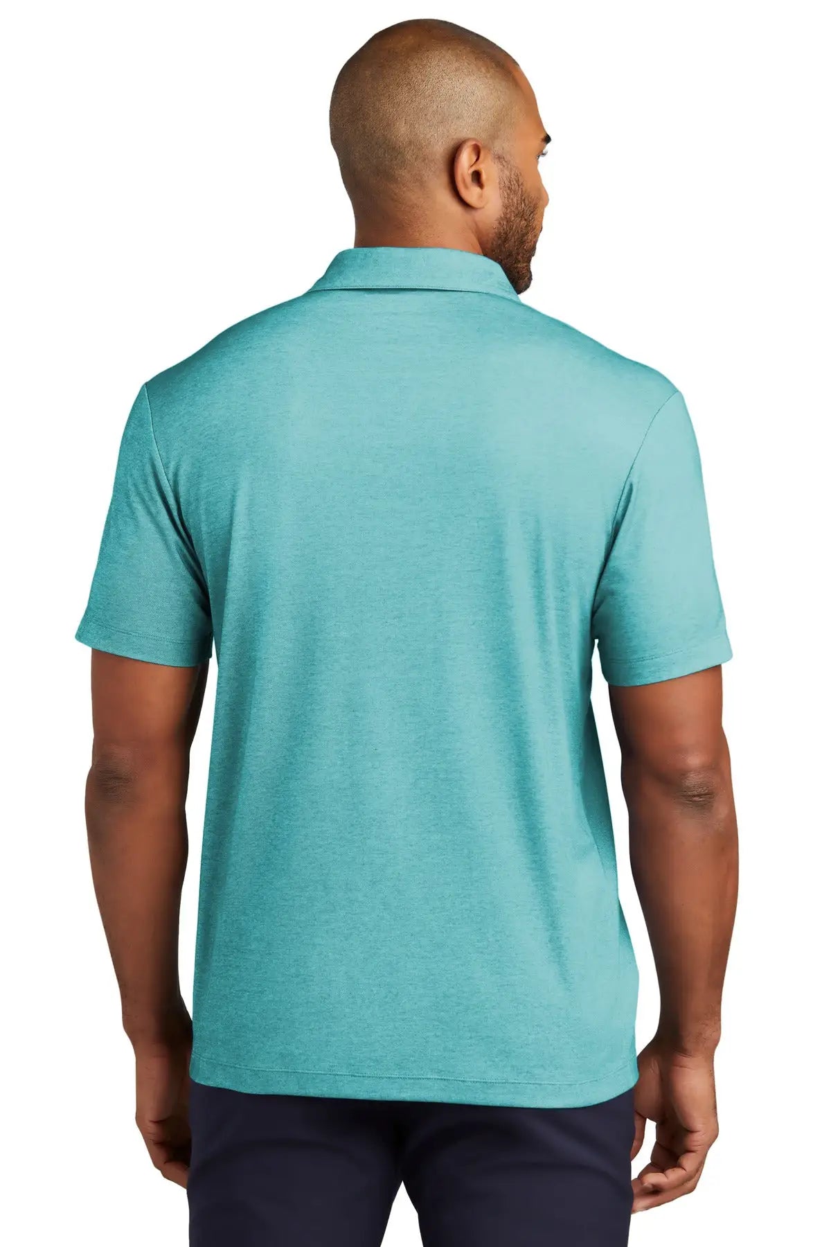 Port Authority K830 Fine Pique Blend Polo - Dark Teal Heather