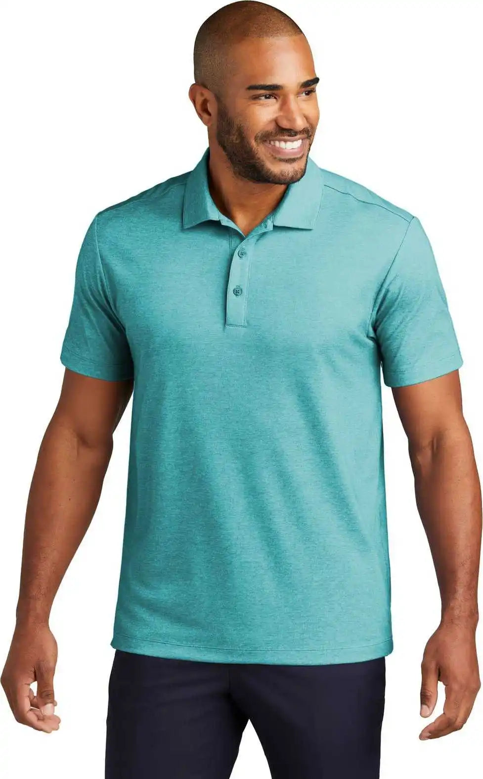 Port Authority K830 Fine Pique Blend Polo Dktealhthr
