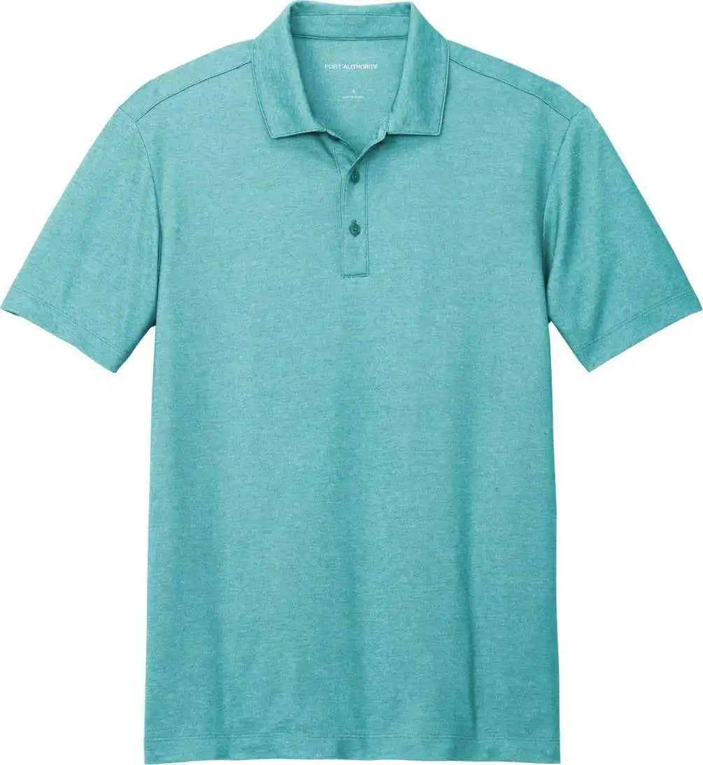 Port Authority K830 Fine Pique Blend Polo Dktealhthr