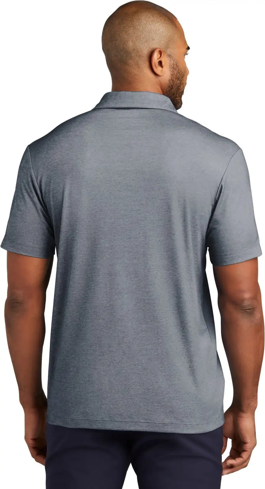 Port Authority K830 Fine Pique Blend Polo - River Blue Navy Heather