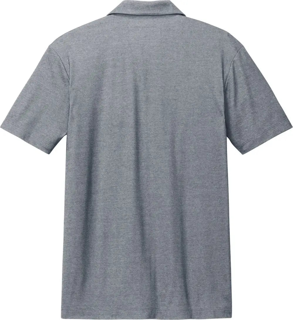 Port Authority K830 Fine Pique Blend Polo - River Blue Navy Heather