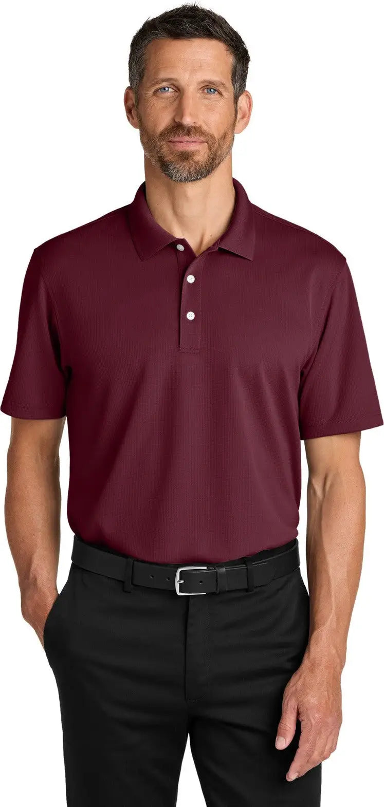 Port Authority K845 Dry Zone Stain-release Grid Polo - Club Burgundy - Adult l