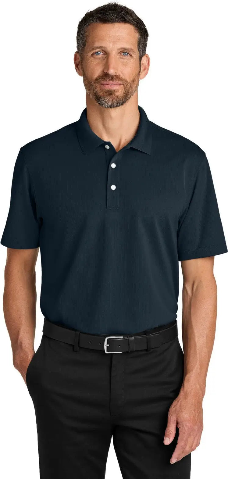 Port Authority K845 Dry Zone Stain-release Grid Polo - Night Navy