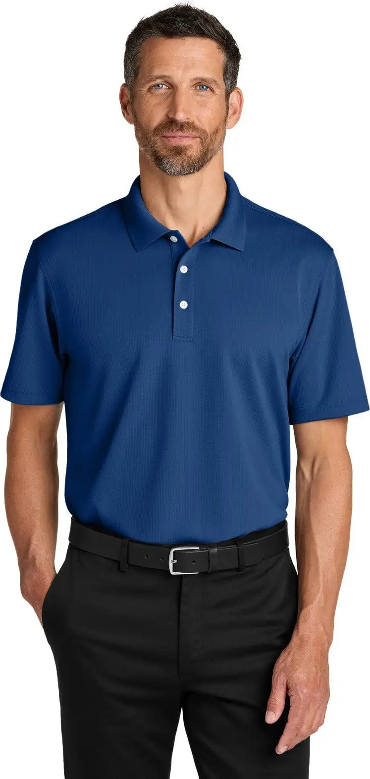 Port Authority K845 Dry Zone Stain-release Grid Polo - Royal