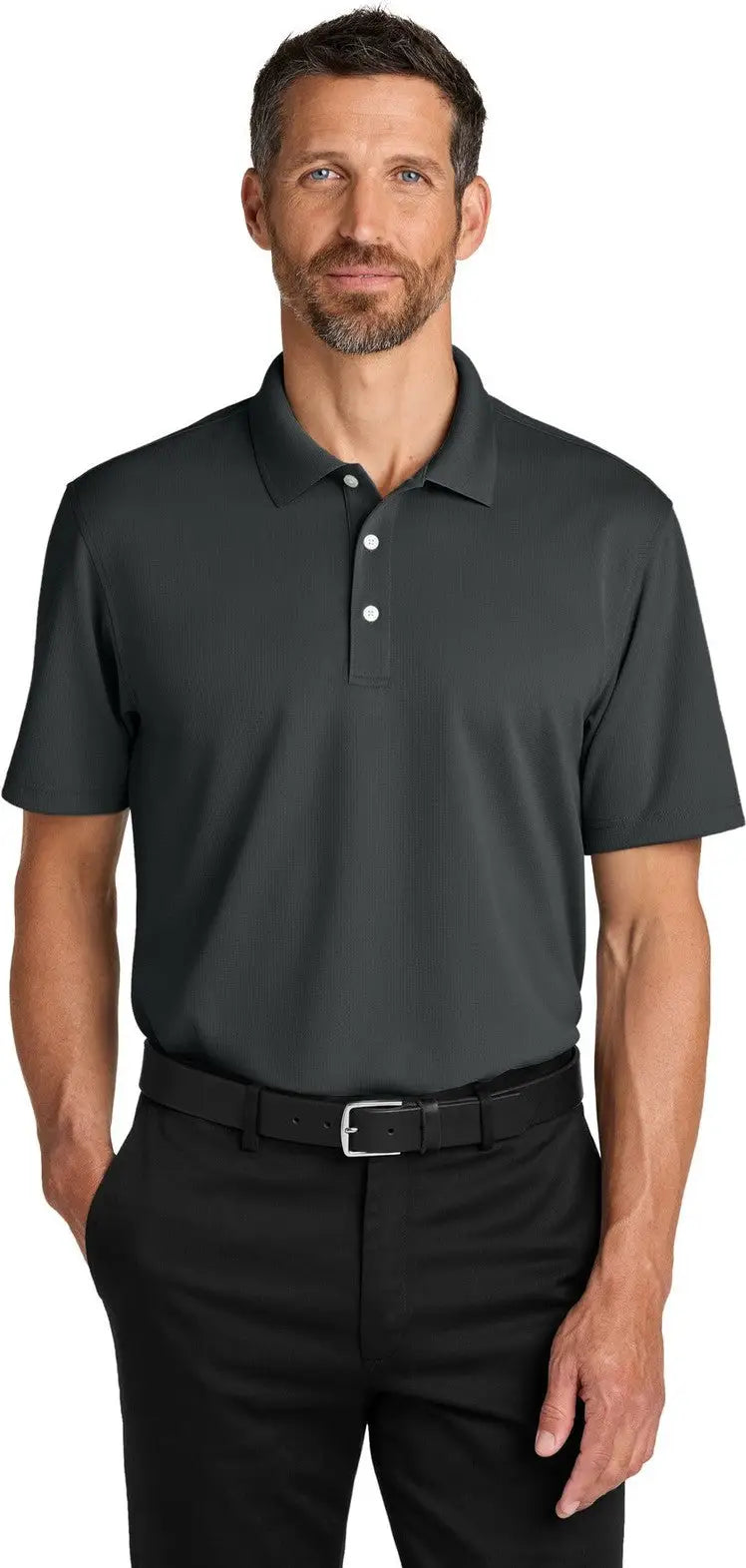 Port Authority K845 Dry Zone Stain-release Grid Polo - Seal Gray
