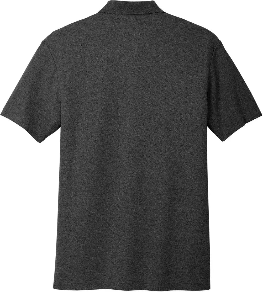 Port Authority K867 C-free Cotton Blend Pique Polo - Charcoal Heather - Adult Xs